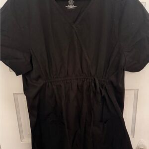 Cherokee Black maternity scrub top, XL